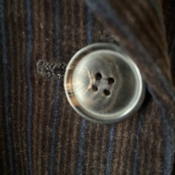 NWT AK Anne Klein Pin Stripe Corduroy Blazer Size 10 - Picture 9 of 14